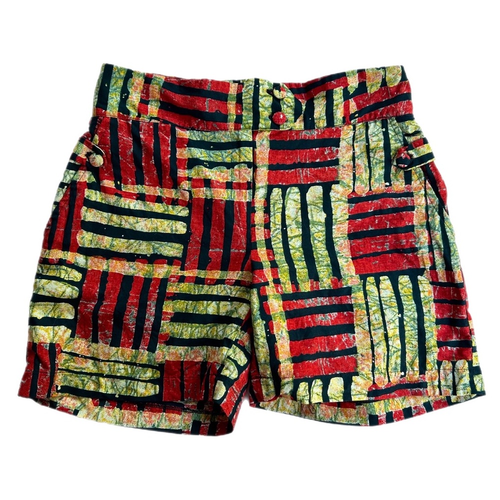 ⭐️ 2 for $20 ⭐️ Vintage Evadara High Waist Red | Yellow Shorts Size 6